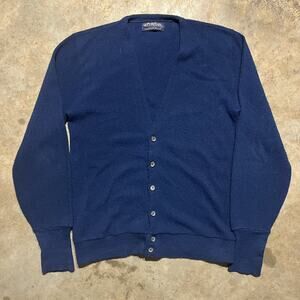 Vintage 80s Puritan Navy Acrylic Cardigan